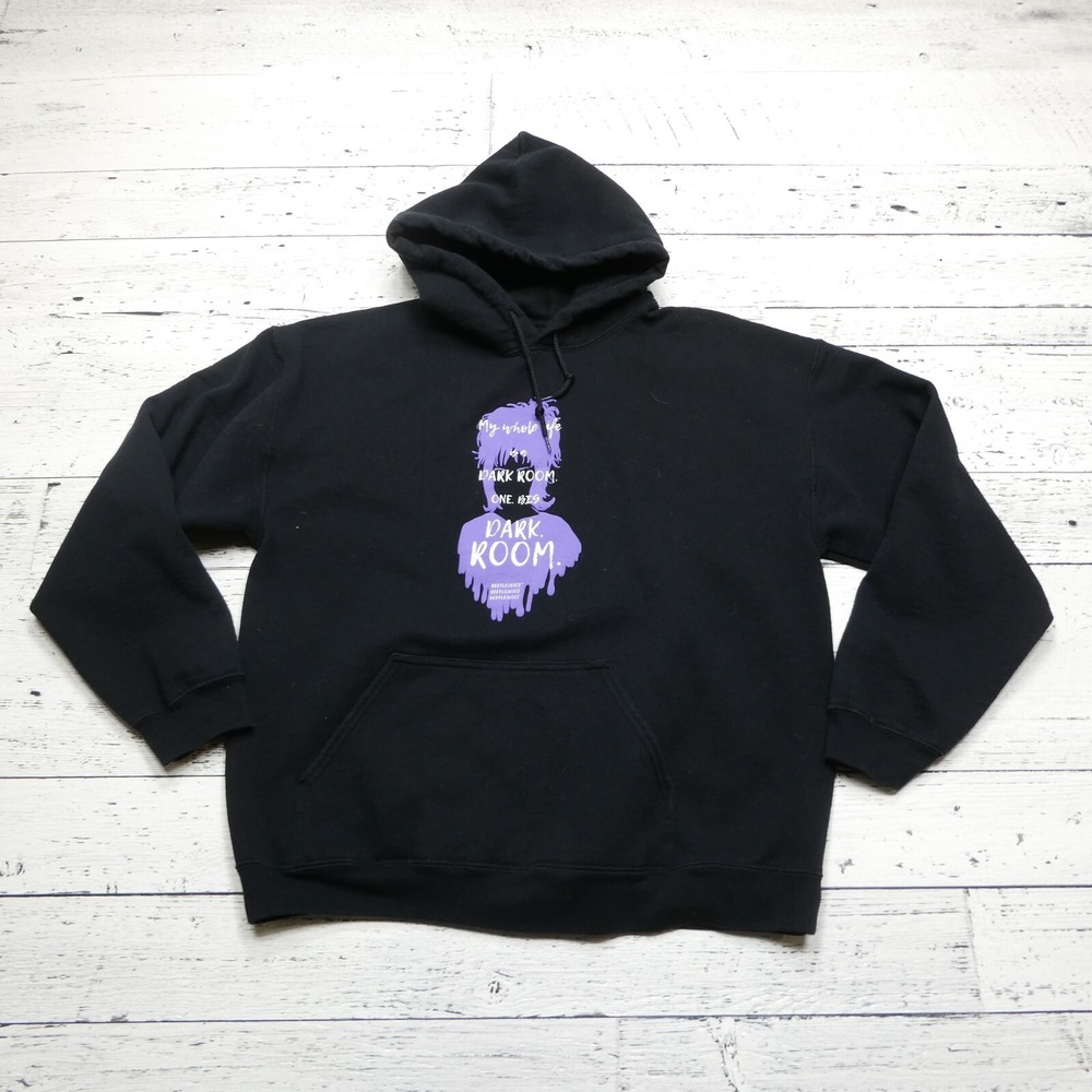 BeetleJuice Hoodie Womens‎ Size L/XL Lydia Dark Room Graphic Hooded Sweatshirt